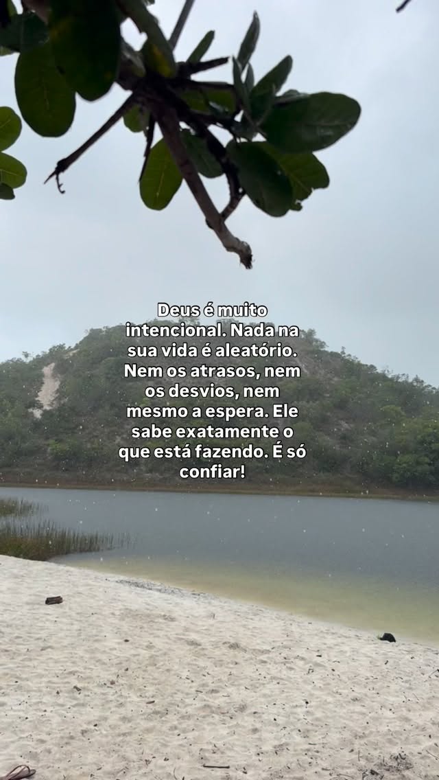 Apenas isso ❤️ apenas CONFIAR! Deixa chover, deixa molhar ✨🙏🏾